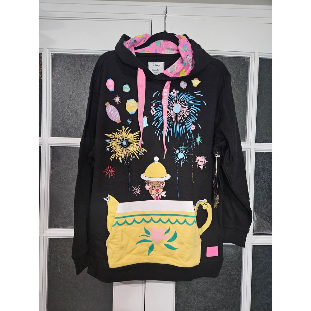 Loungefly Disney Alice in Wonderland Unbirthday unisex hoodie size medium NWT